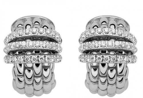 Fope - Panorama, D 0.46ct Set, White Gold - 18ct Earrings OR587-PAVE