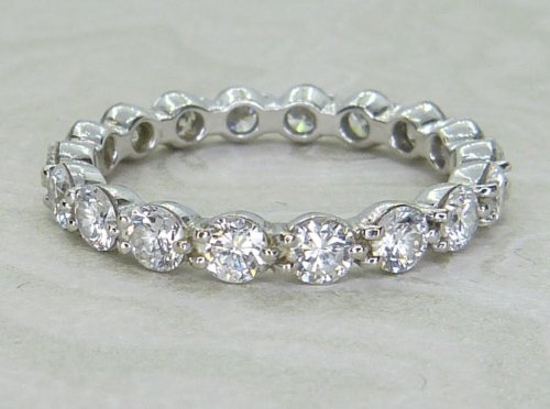 Antique Guest and Philips - Diamond Set, White Gold - Full Eternity Ring R5817