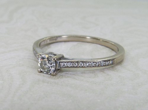 Antique Guest and Philips - Diamond Set, White Gold - Single Stone Ring R5590