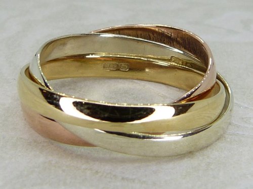 Antique Guest and Philips - Yellow Gold Russian Wedding Ring R5775