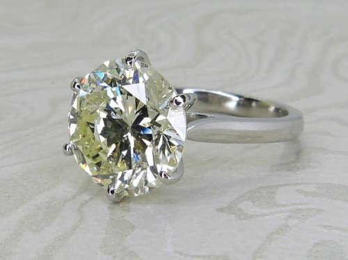 Antique Guest and Philips - Diamond Set, Platinum - Single Stone Ring R5297