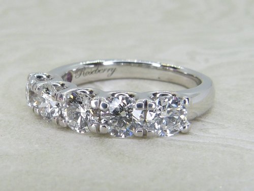 Antique Guest and Philips - Diamond Set, White Gold - Half Eternity Ring R5416