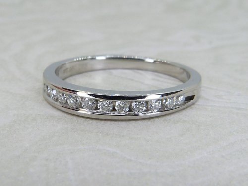 Antique Guest and Philips - Diamond Set, Platinum - Half Eternity Ring R5427