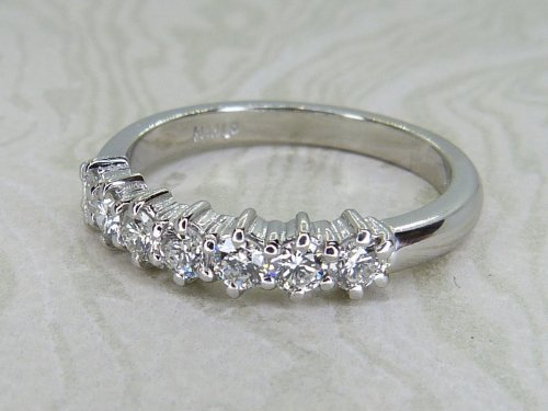 Antique Guest and Philips - Diamond Set, Platinum - Half Eterrnity Ring R5467