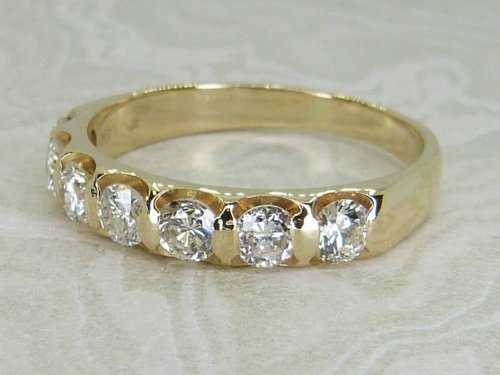 Antique Guest and Philips - Diamond Set, Yellow Gold - Seven Stone Ring R5771