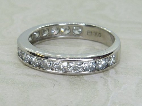 Antique Guest and Philips - Diamond Set, Platinum - Half Eternity Ring R5818