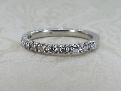 Antique Guest and Philips - Diamond Set, Platinum - Half Eternity Ring R5464