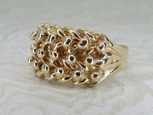 Antique Guest and Philips - Yellow Gold Keeper Ring R5751