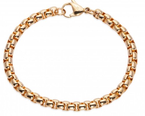 Unique - Stainless Steel - Yellow Gold Plated - Bracelet, Size 21cm LAB-216-21CM