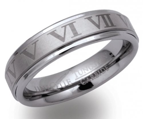 Unique - Tungsten - Ring 6mm, Size 66 TUR-24-66