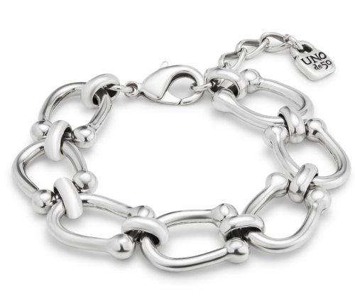 Uno de 50 - Oval Links, Silver Plated Bracelet PUL2421MTL0000M