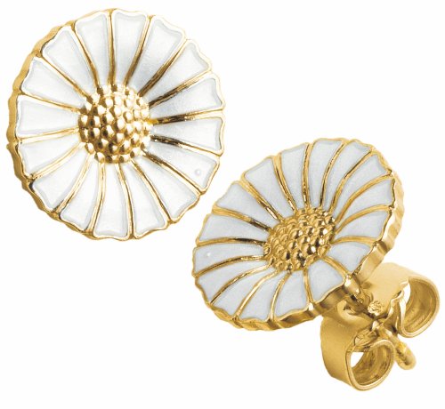 Georg Jensen - DAISY, Yellow Gold Plated STUD EARRINGS 3539207