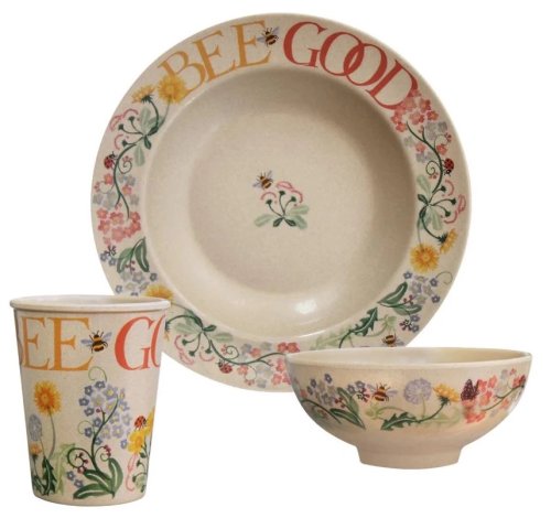 Emma Bridgewater - Bee Good, 3 Piece Rice Husk Set FLO4050