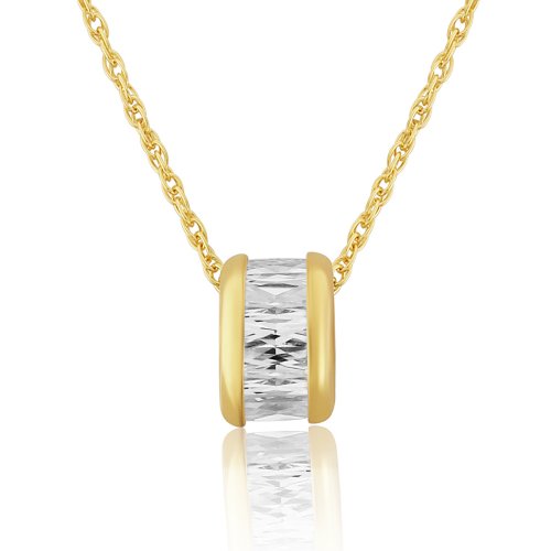 Mark Milton - Ladies , Cubic Zirconia Set, 9ct Yellow Gold Pendant - 6T88YCZ