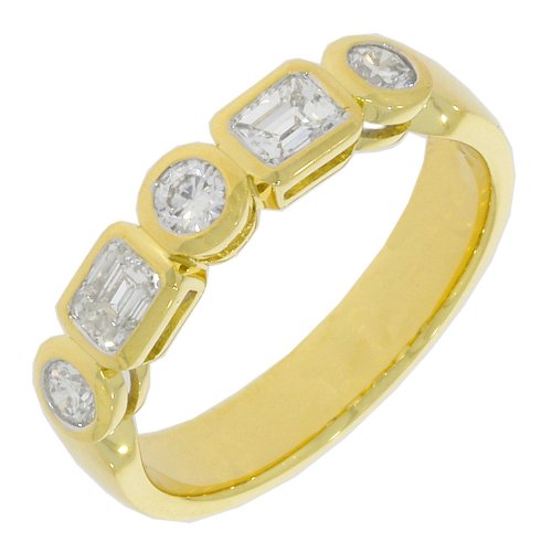 Guest and Philips - Diamond Set, Yellow Gold - 18ct D75pt 5st Ring 18RIDI82450