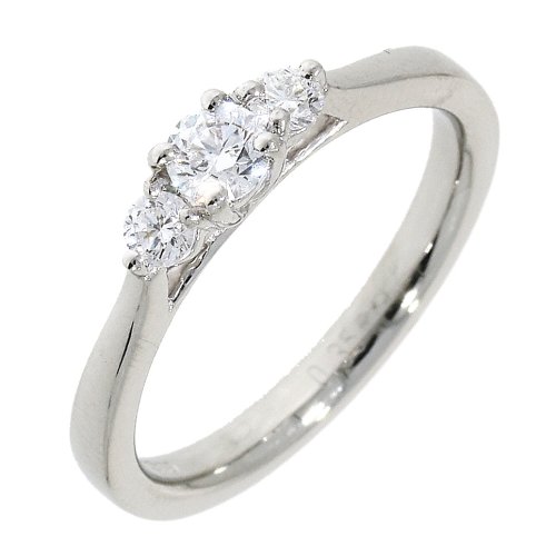 Guest and Philips - D 0.25ct D 0.22ct W2 Set, Platinum - 3 Sone Ring 16760J2