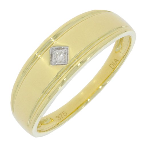 Guest and Philips - Diamond Set, Yellow Gold - 9ct D2pt 1st Signet Ring 09RIDI88132