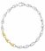 Georg Jensen - Reflect, Sterling Silver - Yellow Gold - Slim Bracelet, Size XL 20001182000XL