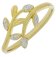 Guest and Philips - Diamond Set, Yellow Gold - White Gold - 9ct 2pt 5st D Dble Leaf Overlap Ring 09RIDI82684