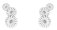 Georg Jensen - Daisy, Sterling Silver 3 Flower Layered Earring 20001543