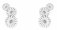 Georg Jensen - Daisy, Sterling Silver 3 Flower Layered Earring 20001543