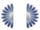 Georg Jensen - Daisy, Sterling Silver - Enamel - Earrings, Size 44mm 20001547