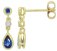 Guest and Philips - Sapphire Set, Yellow Gold - White Gold - 9ct D 2pt 2st 4st Ceylon Sapp Pear Drop Earrings 09EADG86591