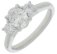 Guest and Philips - Lab Grown Diamond Set, Platinum - 1.25ct 3st Oval Ring, Size N PLRIDI96709