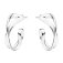 Georg Jensen - Infinity, Sterling Silver Samll Earhoops Earrings 3539283