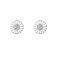 Georg Jensen - Daisy, Diamond 0.10ct Set, Sterling Silver - Enamel - Stud Earrings 10010538