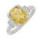 Guest and Philips - 9ct, Diamond 3pt and Citrine Set, White Gold - Ring, Size N 1/2 09RIDG86738