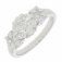 Guest and Philips - 1CT 21Stones Diamond Set, Platinum - Cluster Flower Ring, Size N PLRIDI81947