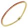 Guest and Philips - 0.10PTS DIAMOND 58STONE, Ruby Set, Yellow Gold - LINE BRACELET 09BRDG87202