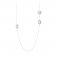 Georg Jensen - Sunflower, Diamond 0.66ct Set, Sterling Silver - - Sunflower Sautoir 110cm Pave Set - 3533033