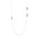 Georg Jensen - Sunflower, Diamond 0.66ct Set, Sterling Silver - - Sunflower Sautoir 110cm Pave Set - 3533033