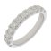 Guest and Philips - 9ct, 1ct 11 Stone Diamond Set, White Gold - Half Eternity Ring, Size N