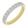 Guest and Philips - Diamond Set, Yellow Gold - White Gold - 9ct 75pt 12st D HET Ring, Size O 09RIDI67105