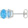 Guest and Philips - Topaz Set, White Gold - 9ct 2st BT Oval 4 Claw Stud Earring, Size 7x5 09EASH86774