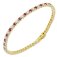 Guest and Philips - 1ct 31st Dia & 30st Ruby Set, Yellow Gold - White Gold - 9ct Line Bracelet 09BRDG86909