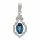 Guest and Philips - 0.30 DIA AND SKY BLUE TOPAZ, Topaz Set, White Gold - PENDANT 09CIDG87883