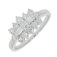 Guest and Philips - Diamond Set, Platinum - 1ct 15st Dia Bag Rnd Boat Cluster Ring PLRIDI81301