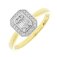 Guest and Philips - Diamond Set, Yellow Gold - White Gold - 9ct D25pt 31st Cluster Ring 09RIDI80568