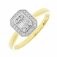 Guest and Philips - Diamond Set, Yellow Gold - White Gold - 9ct D25pt 31st Cluster Ring 09RIDI80568