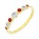 Guest and Philips - 0.10PTS DIAMOND, Ruby Set, Yellow Gold - RING 09RIDG85423