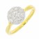 Guest and Philips - Diamond Set, Yellow Gold - 18ct 1ct 9st '3ct Look' Cluster Ring 18RIDI81337