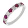 Guest and Philips - Diamond Set, Platinum - D 40pt 4st Ruby 5st HET Ring PLRIDG87968