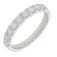 Guest and Philips - 75pt D HI SI Claw HET Set, Platinum - Half Eternity Ring, Size O - PLRIDI82341