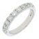 Oro - Diamond 1.00ct Set, Platinum - Half Eternity Ring, Size N