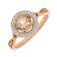 Guest and Philips - D 15pt 28st Morg Set, Rose Gold - White Gold - 9ct Ring 09RIDG86567