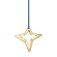 Georg Jensen - Four Point Star, Yellow Gold Plated - Holiday Ornament, Size H: 68 mm / W: 40 mm / D: 20 mm 10019942